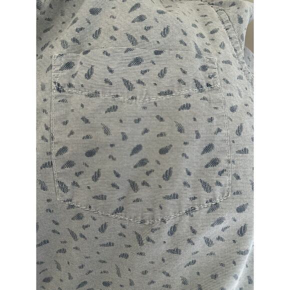 Rugby University Men’s Short Sleeve Button Down Shirt Size M, 100% Cotton Blue - Picture 3 of 5